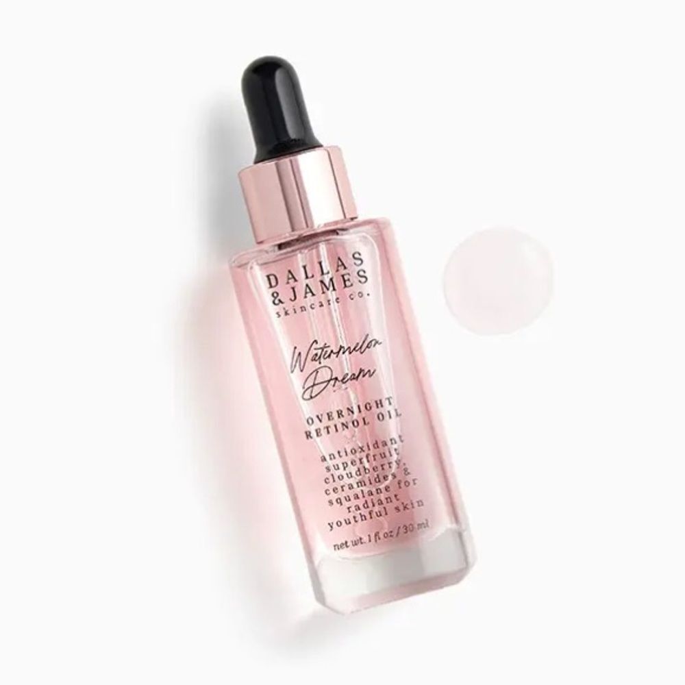 Dallas & James Watermelon Dream Overnight Retinol Oil 0.3% 1oz New Sealed
